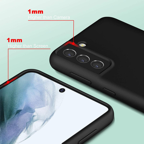 Shot Coque Silicone Mat pour "SAMSUNG Galaxy S21+ PLUS" Elegante Ultra Fine Protege Cameras (ROUGE)