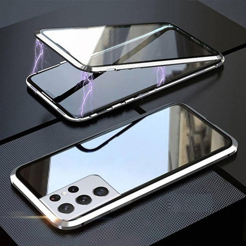 Shot - Coque Verre Trempe pour "SAMSUNG Galaxy S21+ PLUS" Magnetique Protection Integrale (BLANC) Shot  - Coque, étui smartphone Plastique