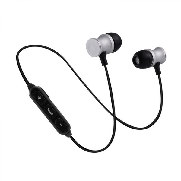 Ecouteurs intra-auriculaires Shot Ecouteurs Bluetooth Metal pour WIKO Y60 Smartphone Sans Fil Telecommande Son Main Libre INTRA-AURICULAIRE Univ (ARGENT)