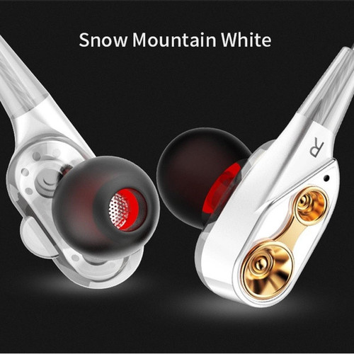 Ecouteurs intra-auriculaires Shot Ecouteurs HQ Design pour SONY Xperia 1 II Smartphone avec Micro Kit Main Libre Haut de Gamme Jack (BLANC)