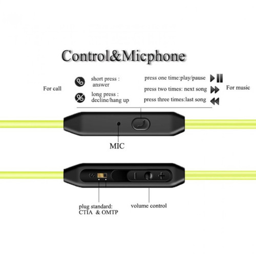 Shot Ecouteurs Sport pour IPHONE 12 Mini avec Micro et Bouton Reglage Son Kit Main Libre INTRA-AURICULAIRE Jack Uni (NOIR)