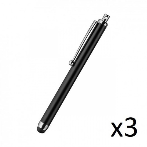 Shot - Grand Stylet x3 pour HUAWEI P40 Lite Smartphone Tablette Ecrire Lot de 3 (NOIR) Shot  - Accessoire Tablette