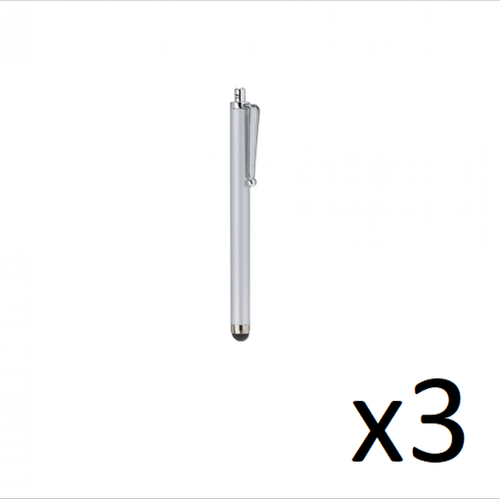 Shot - Grand Stylet x3 pour "XIAOMI Redmi 9A" Smartphone Tablette Ecrire Lot de 3 (ARGENT) Shot  - Accessoire Tablette