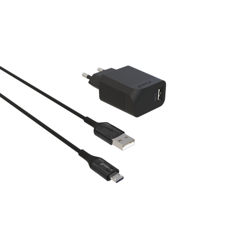 Shot - GREEN E - Kit de Charge Ecoconçu (Chargeur Micro-USB vers USB + Adaptateur Prise) Fast Charge Shot  - Chargeur secteur téléphone