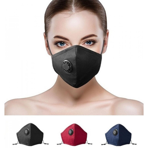 Shot - Masques Femme en Tissu x5 Confortable Lavable Attache Reglable Respirant Valve Fashion Lot de 5 (GRIS) Shot  - Souder