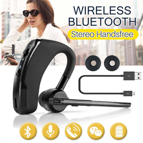 Shot - Oreillette Bluetooth pour HUAWEI P40 Lite Smartphone Intra-auriculaire Sans Fil Son Main Libre Business (NOIR) Shot  - Bluetooth oreillette