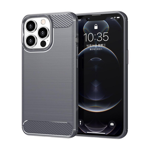 Shot - Pack Protection pour "IPHONE 14 Pro" (Coque rayée + Film Anti-Spy Verre Trempe) (GRIS) Shot  - Accessoire Smartphone