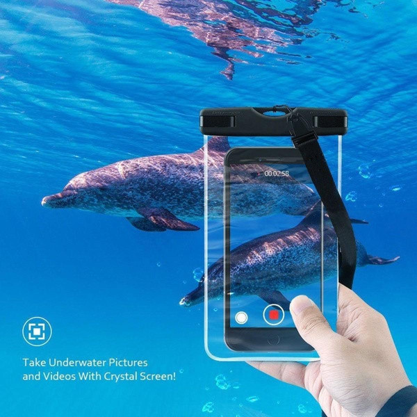 Shot Pochette Etanche Tactile pour SONY Xperia 1 II Smartphone Eau Plage IPX8 Waterproof Coque (NOIR)