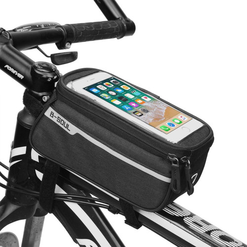 Shot - Pochette Tactile Velo pour "IPHONE 12 Mini" Support GPS Noir VTT Cyclisme Ecouteurs Shot  - Support et Bras