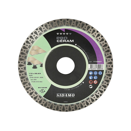 Sidamo - Disque diamant modèle Pro Céram  Sidamo Sidamo  - Sécurité
