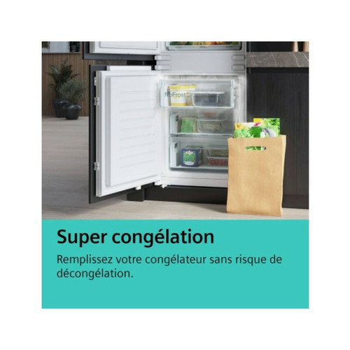 Réfrigérateur américain Siemens Réfrigérateur 4 portes KF96NVPEA, iQ300,183 x 91 cm, Inox, HyperFresh