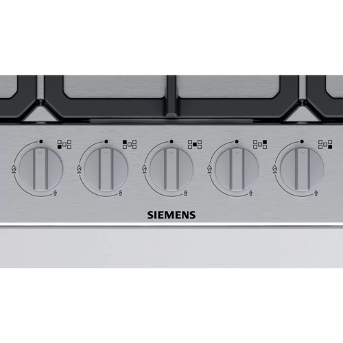 Table de cuisson Siemens iQ300 EG7B5QB90 plaque Acier inoxydable Intégré (placement) 75 cm Gaz 5 zone(s)