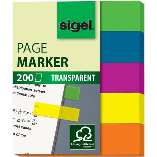 Sigel - sigel Marque-page repositionnable Film mini, 50 x 12 mm () Sigel  - Sigel