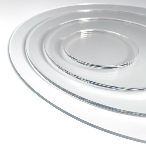 Signaletique Biz - Plaque Plexigglas ronde avec choix de l'épaisseur. Disque rond en Plexigglas acrylique transparent. PMMA XT extrudé - 100 cm (1 000 mm) -  - 4 mm Signaletique Biz  - Plaque PVC
