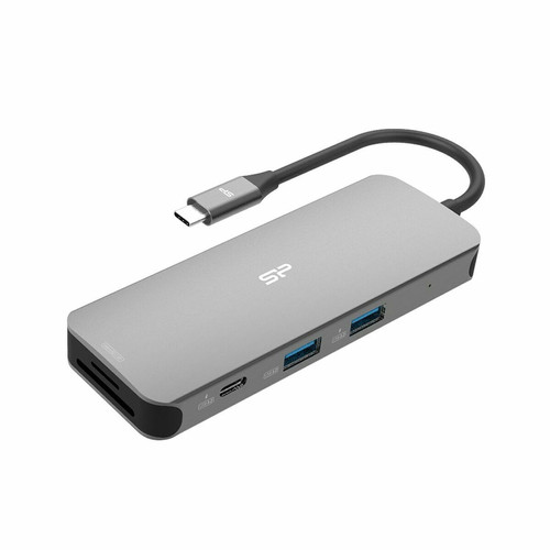 Silicon power - Hub USB Silicon Power SR30 Gris Silicon power  - Hub USB et Lecteur de cartes