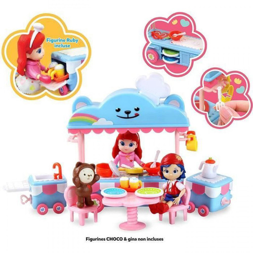 Silverlit - RAINBOW RUBY Set de Jeu Complet Cuisine Mobile et figurine Ruby - 89037 - 3 ans et + Silverlit  - Figurines