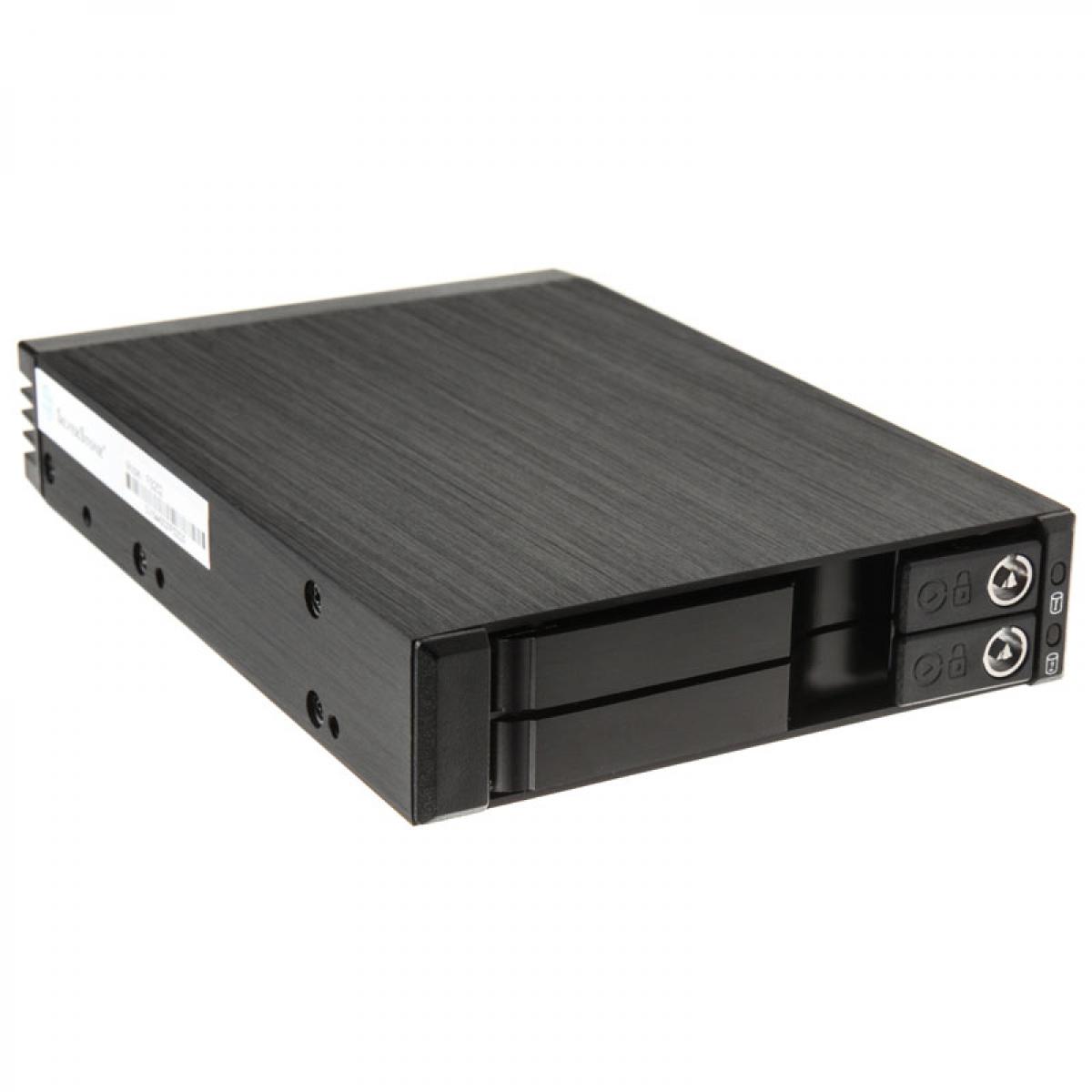 Silverstone SILVERSTONE SST-FS202B 3,5'' Hot-Swap pour HDD/SSD 2x 2,5''