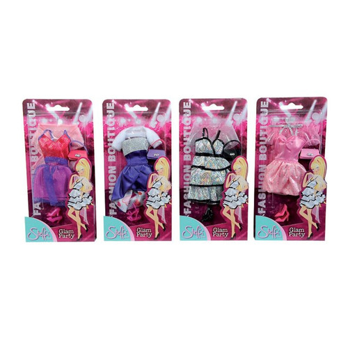 Simba Toys - Steffi love Las Vegas Ensemble robe chaussures sac à main Simba Toys  - Maisons de poupées Simba Toys