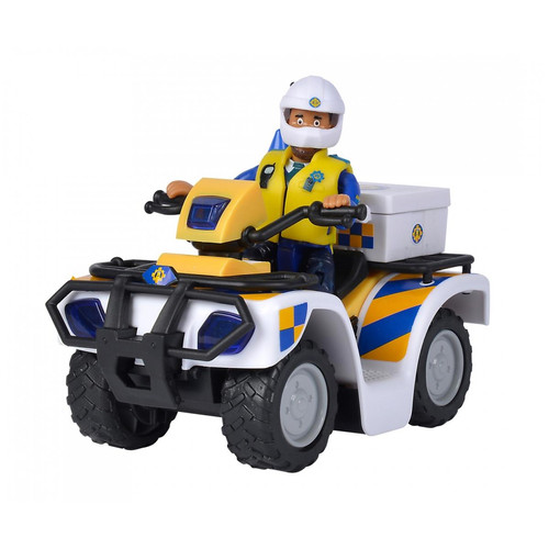 Simba Toys - Sam le Pompier Quad Police et 1 figurine Simba Toys  - Figurines Simba Toys