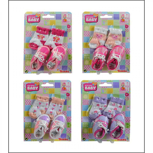 Simba Toys - Simba Toys 105560844 - Paire de chaussures et chaussettes New Born Baby - Assortiment Simba Toys  - Poupee new born