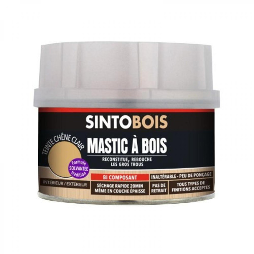 Sinto - Mastic à bois Sintobois, blanc, boîte de 500 - Sinto