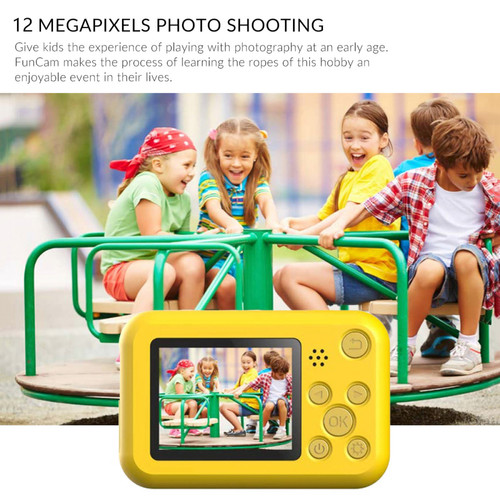 Appareil photo enfant Appareil photo numérique pour enfants SJCAM FunCam 1080P, haute définition, 1200W pixels, rouge