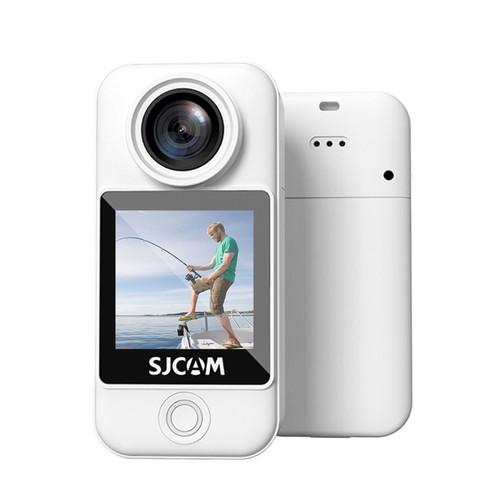 Sjcam - SJCAM C300 Pocket 4K Caméra d'action pour le pouce avec transmission Wifi double mode 5G/2.4G, couleur blanche Sjcam  - Sjcam