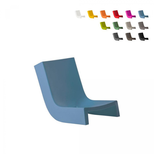 Slide - Fauteuil À Bascule Design Moderne Salon Jardin Terrasse Twist Slide | Couleur: Bleu - Fauteuil à bascule Fauteuils