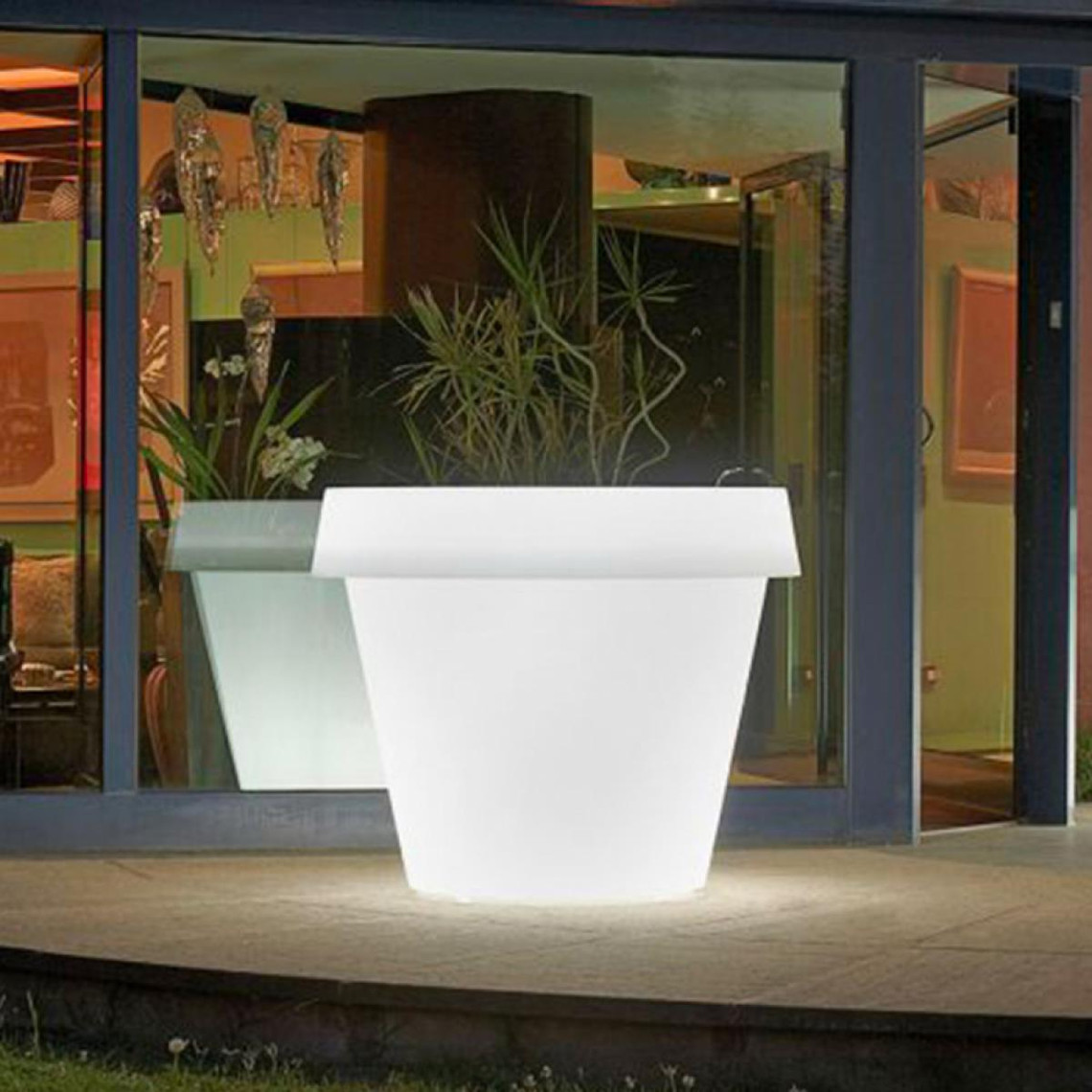 Slide Vase lumineux et design pour grandes plantes Gio Tondo Slide