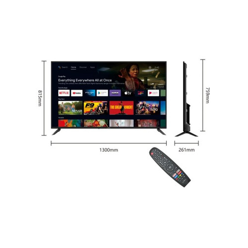 Smart Tech Smart-Tech TV Android UHD 4K 58 Pouces (146 cm) 58UA20T1 HDR CHROMECAST HDMI USB, Youtube, Netflix