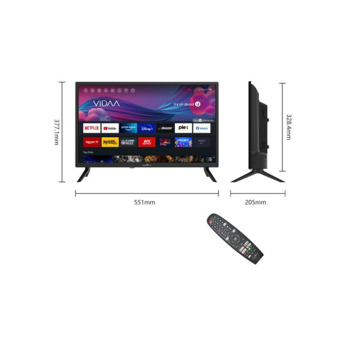 Smart Tech Smart Tech TV LED HD - 24" HD (60cm) 24HV10T1- Smart TV Vidaa - 3xHDMI - 2xUSB - Wifi - Mode Hotel