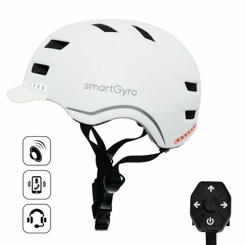 Smartgyro - Casque pour Trottinette électrique Smartgyro SMART PRO Blanc Smartgyro  - Accessoires Mobilité électrique