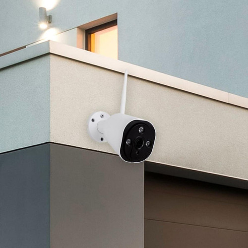 Smartwares - Smartwares Ensemble caméra de surveillance sans fil 3x3x13,5 cm Blanc - Appcessoires Pack reprise