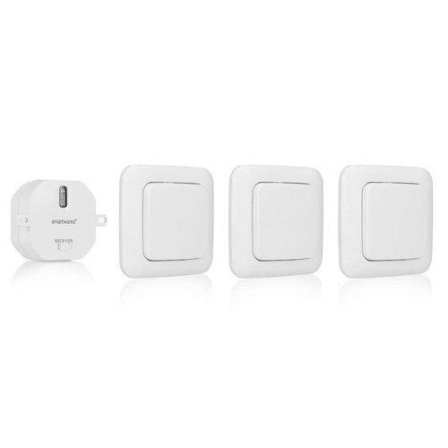 Smartwares - Smartwares Set d'interrupteurs de chambre à coucher 8x8x1,7 cm Blanc Smartwares  - Smartwares