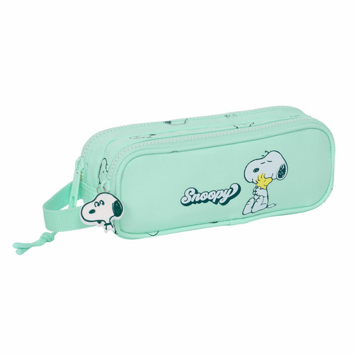 snoopy - Trousse Fourre-Tout Double Snoopy Groovy Vert 21 x 8 x 6 cm snoopy  - Snoopy Montres