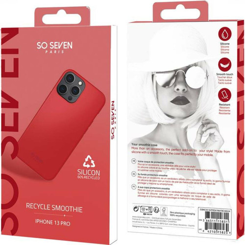 So Seven So Seven Coque pour iPhone 13 Pro SMOOTHIE RECYCLE Rouge
