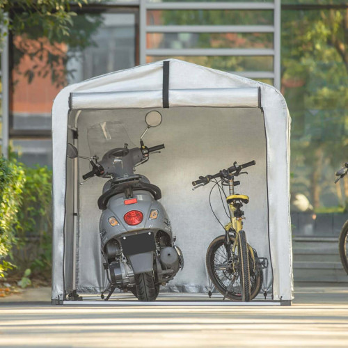Sobuy -SoBuy KLS11-L Abri de Jardin Tente de Stockage Multifonctionnel Abri de Vélo Garage pour Vélo Tentes de vélo Extérieur en Couleur d’Argent Sobuy  - Pergolas et Tonnelles