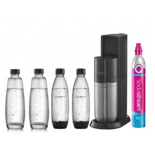 Sodastream - Machine à gazéifier l'eau + 2 bouteilles + 1 cylindre + 2 carafes - duoncb - SODASTREAM Sodastream  - Machine à soda