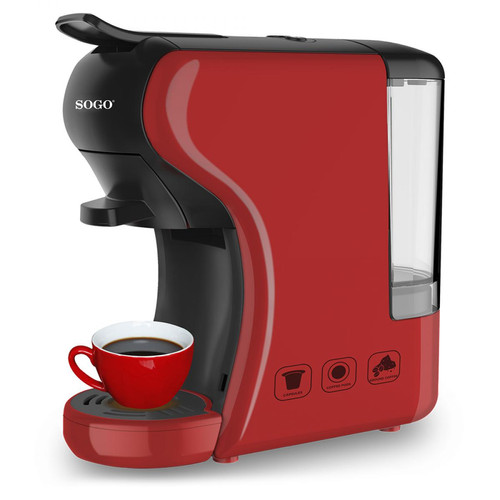 Sogo - Machine à café multi-capsules 3 en 1, 0,6L - SOGO CAF-SS-5675-R Sogo   - Petit déjeuner, Café Sogo