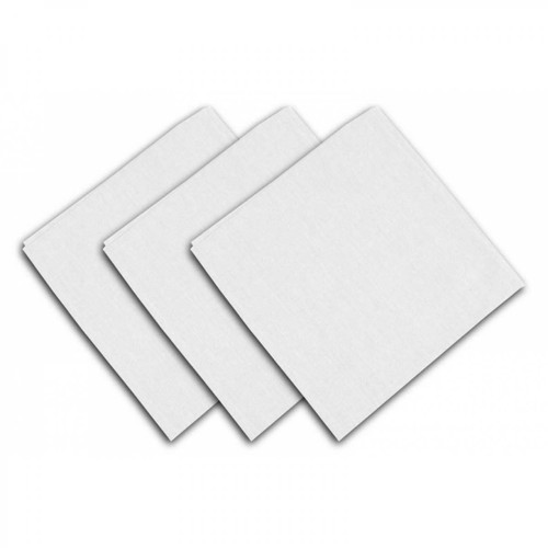 Soleil D'Ocre - Lot de 3 serviettes de table 40 x 40 cm - ALIX - Polyester - Blanc Soleil D'Ocre  - Marchand Zoomici