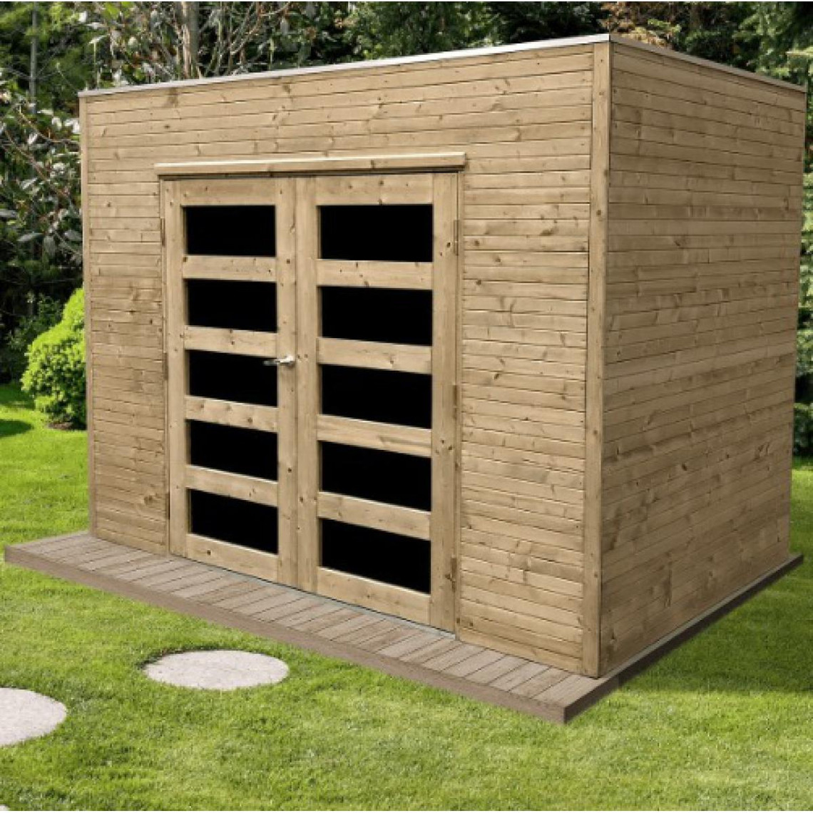 Solid Solid Abri de jardin bois CAPRI 19 mm 5,75 m²