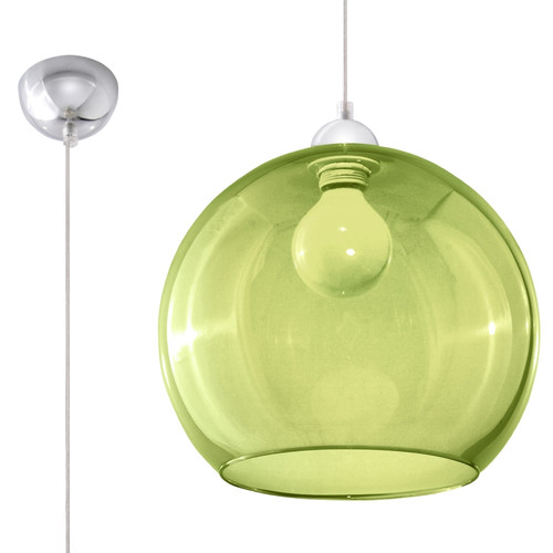 Sollux Lighting - Lampe pendante BALL verte Sollux Lighting  - Luminaires