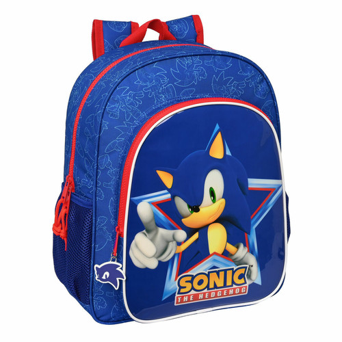 Sonic - Cartable Sonic Let's roll 32 x 38 x 12 cm Blue marine Sonic  - Sonic