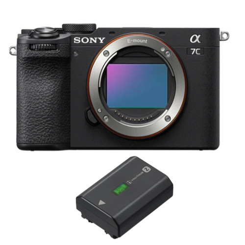 Sony - Sony Alpha A7C II noir Boîtier + Sony NP-FZ100 batterie Sony  - Appareil Hybride