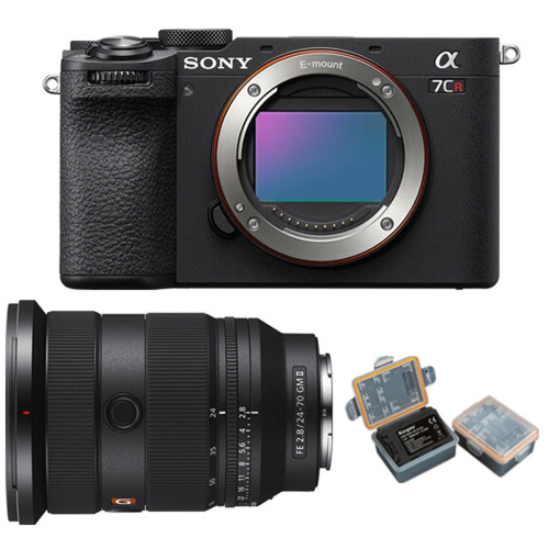 Sony - Sony Alpha a7CR (Noir) Appareil photo sans miroir +Sony FE 24-70mm f2.8 GM II (SEL2470GM2) E-Mount+Kingma 2000mAh Battery (Sony NP-FZ100) Sony  - Appareil Photo Sony