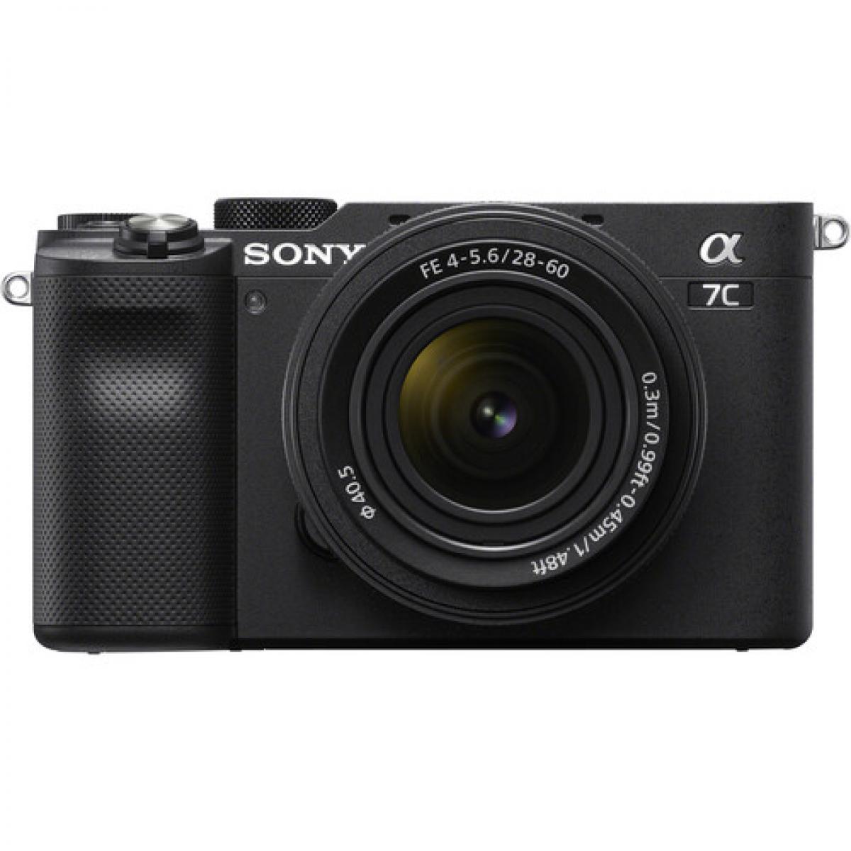 Appareil Hybride Sony Appareil photo numérique sans miroir Sony Alpha a7C avec objectif 28-60 mm (noir)