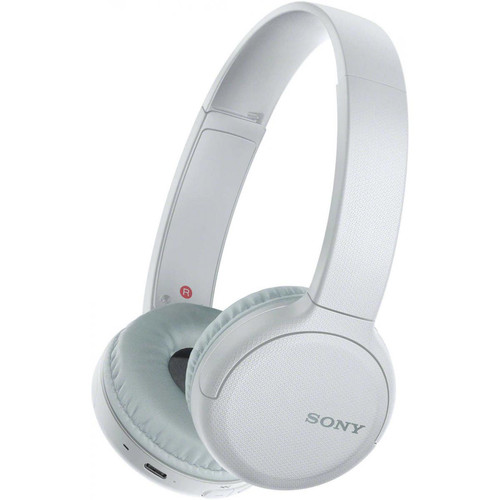 Sony - SONY WHCH510W  Casque Bluetooth sans fil - Autonomie 35h - Blanc - Casque Supra auriculaire