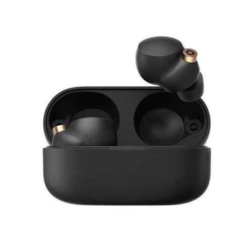 Sony - Ecouteurs sans fil Sony True Wireless WF1000XM4B avec réduction de bruit Noir - Ecouteurs intra-auriculaires Bluetooth