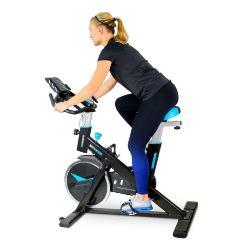 Sparraw - Vélo Spinning SPRINTER - Exercice bike avec roue d'inertie 13Kg - Cardio et Fitness training - La fête des mères Fitness
