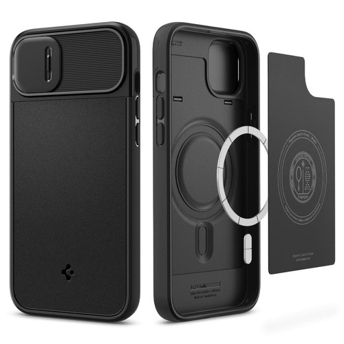 Spigen Sgp - Spigen Optik Armor MagFit Coque Compatible avec iPhone 14 Plus - Noir Spigen Sgp  - Accessoire Smartphone